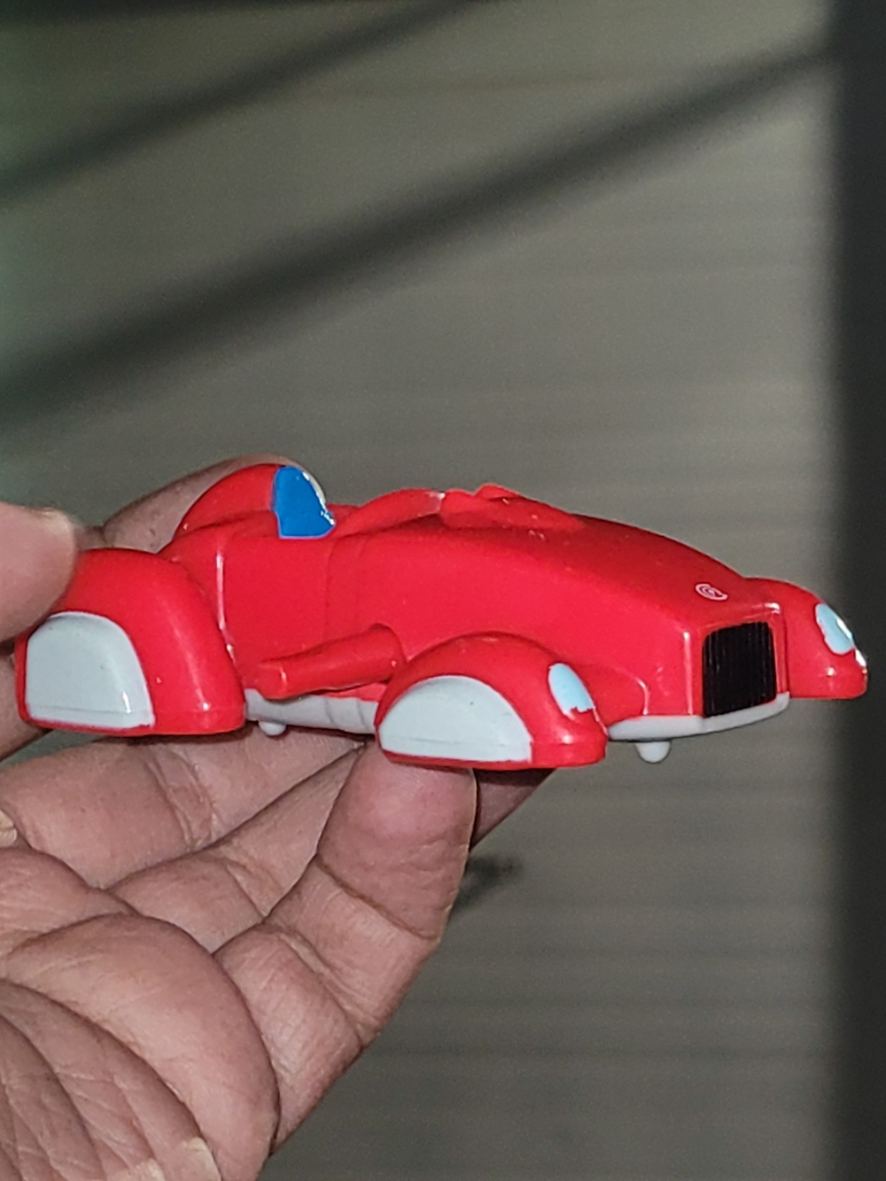 Vintage 2000 Cubix Cinepix Daiwon Robot Red Car Figure Burger King Kids Toy Y2K